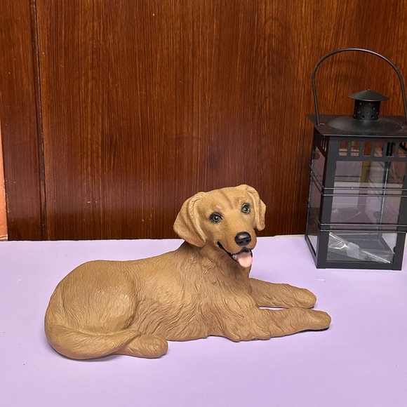 Homco Vintage Golden Retriever Dog Resin Sculpture - Picture 5 of 15
